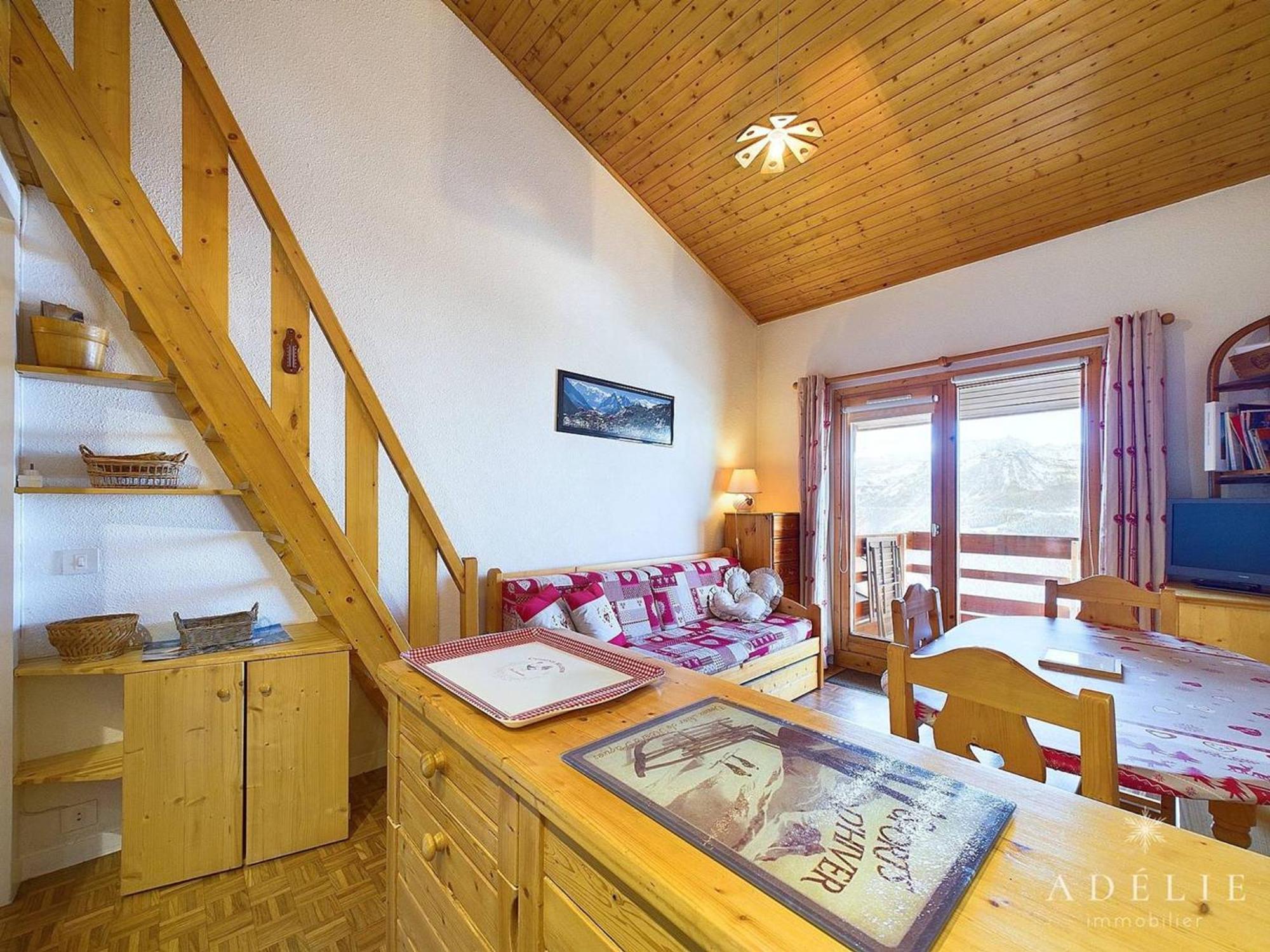 Studio Cabine Et Mezzanine Pour 4 Pers A Montvalezan-La Rosiere - Fr-1-398-550 Luaran gambar